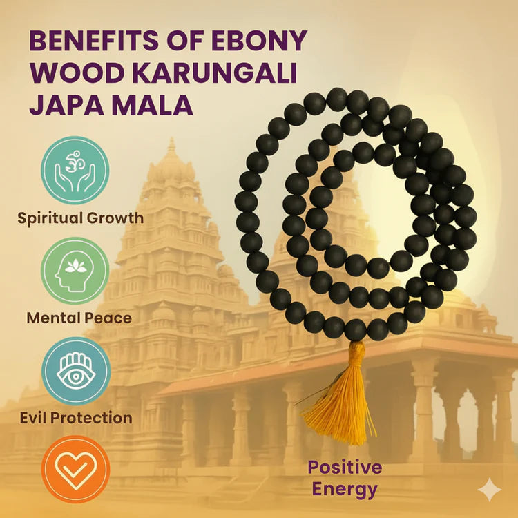 Karungali Mala – Ebony Wood Mala